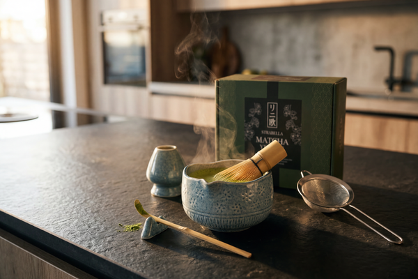 Elegant Japanese matcha ceremony