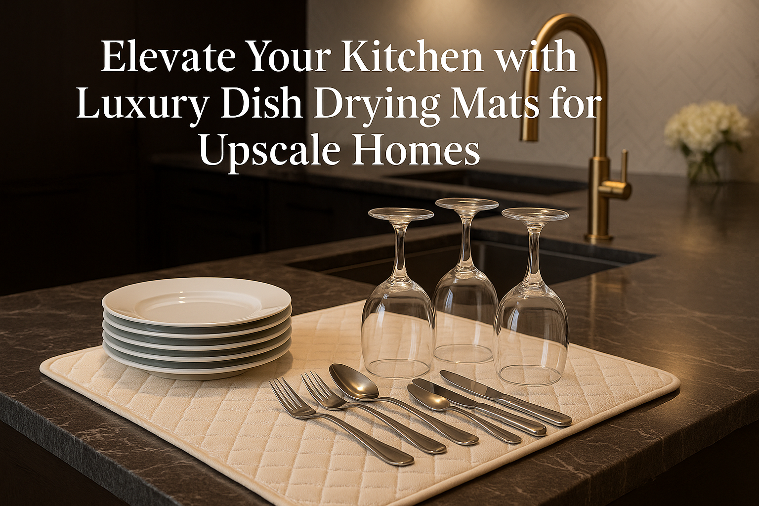 Elevate Your Kitchen with Luxury Dish Drying Mats for Upscale Homes