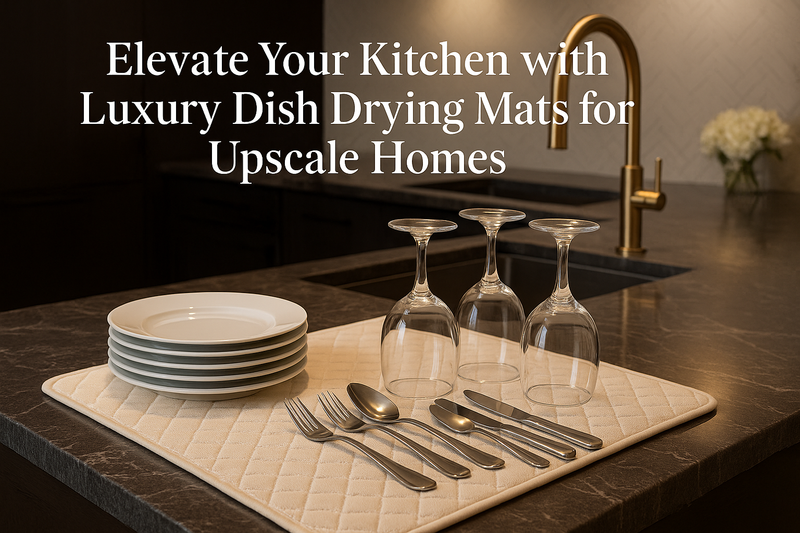 Elevate Your Kitchen with Luxury Dish Drying Mats for Upscale Homes