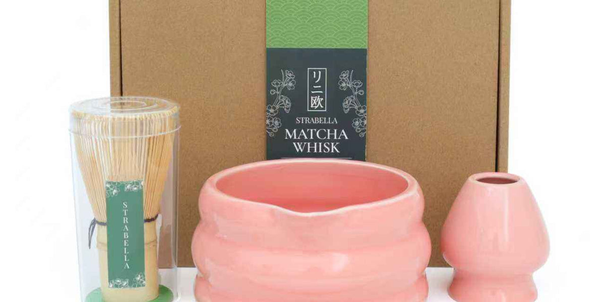 Strabella matcha tea set with bowl and whisk