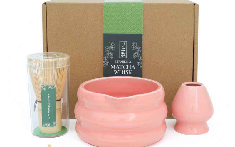 Strabella matcha tea set with bowl and whisk