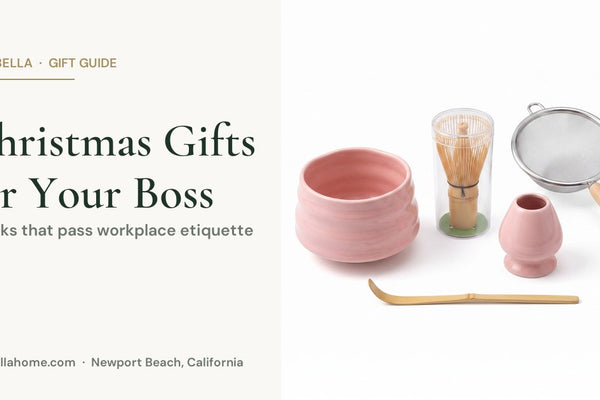 Christmas gifts for your boss 2026 — Strabella matcha tea set with sifter