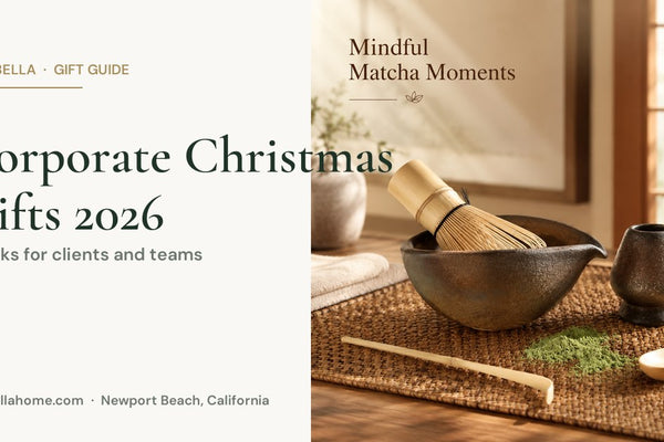 Corporate Christmas gifts 2026 — Strabella gilt matcha ceremony set