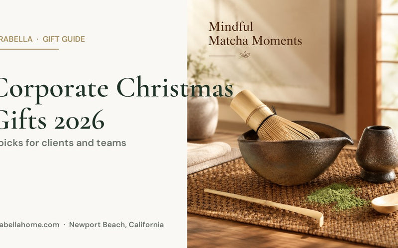 Corporate Christmas gifts 2026 — Strabella gilt matcha ceremony set