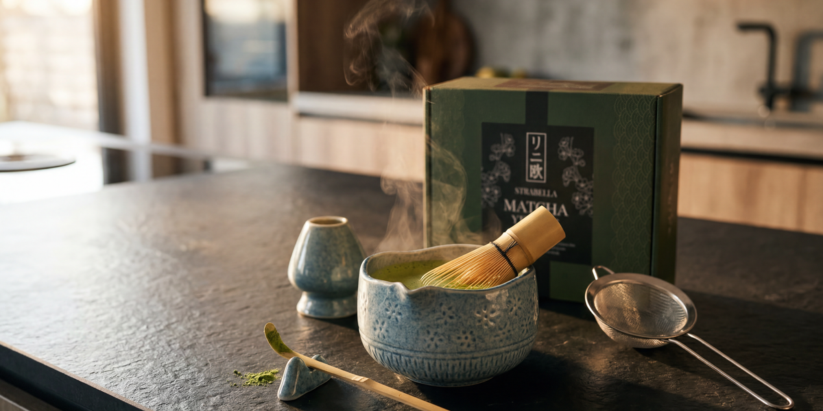 Elegant Japanese matcha ceremony