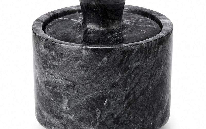 Hand-carved marble salt cellar