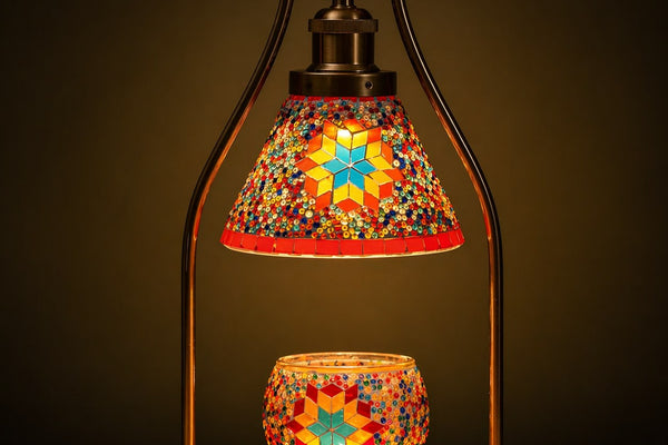 Strabella mosaic candle warmer lamp
