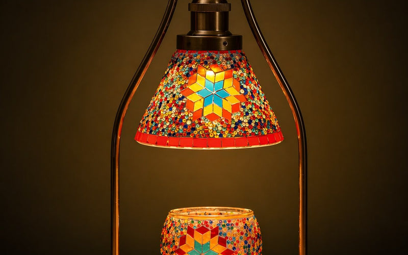 Strabella mosaic candle warmer lamp