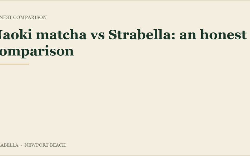 Naoki matcha compared with Strabella Asanagi