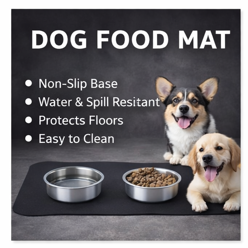 Strabella Dog Food Mat for Mess-Free Pet Feeding