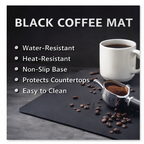Strabella Coffee Bar Mat - Super Absorbent Coffee Mat, Quick Dry, Non-Slip in Dark Gray