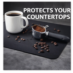 Strabella Coffee Bar Mat - Super Absorbent Coffee Mat, Quick Dry, Non-Slip in Dark Gray
