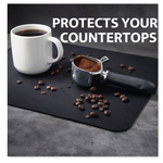 Strabella Coffee Bar Mat - Super Absorbent Coffee Mat, Quick Dry, Non-Slip in Dark Gray - Strabella Home