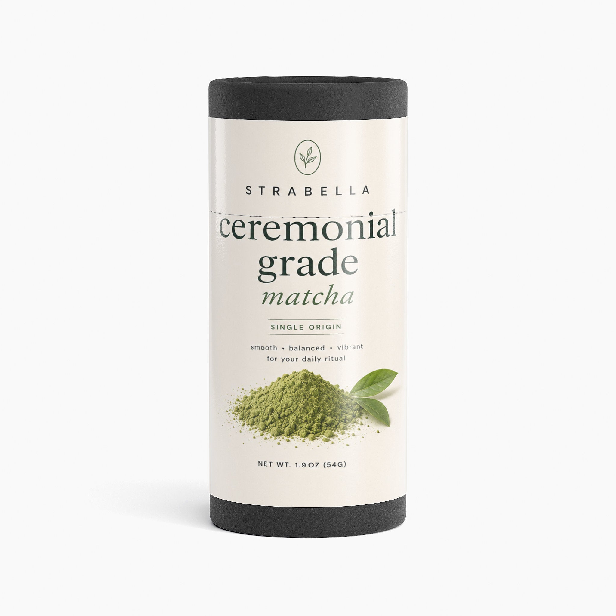Ceremonial Matcha Powder — Single-Origin Japanese, 54g Tin | Strabella