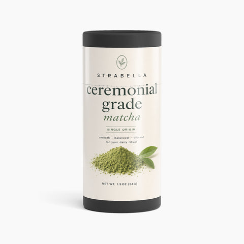 Ceremonial Matcha Powder — Single-Origin Japanese, 54g Tin | Strabella
