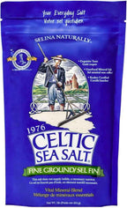 Celtic Sea Salt Fine Ground Sea Salt, Kosher Certified, Resealable Bag – 16 oz - Strabella Home