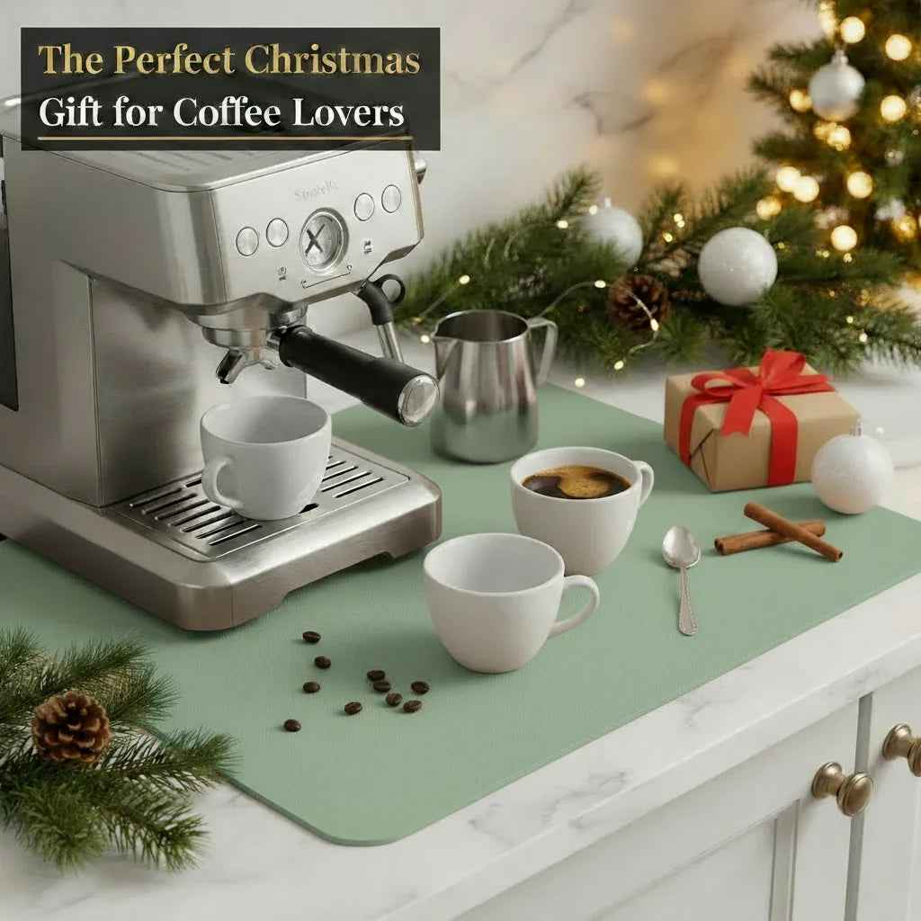 Strabella Dish Drying Mat - Super Absorbent, Quick Dry, Non-Slip in Dark Gray - Strabella Home