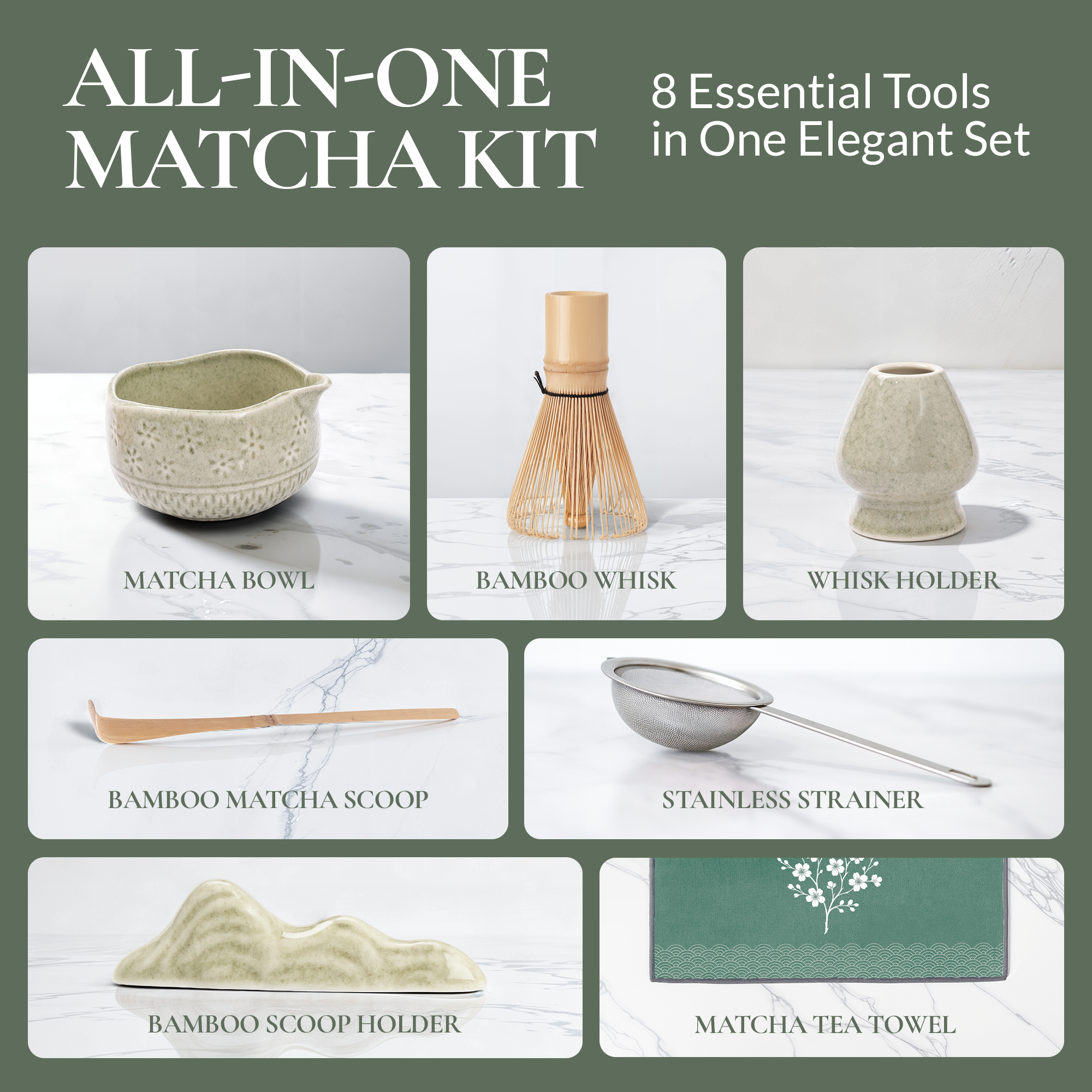 Whisk Set – Bamboo Whisk & Ceramic Bowl | Strabella - Strabella-Home