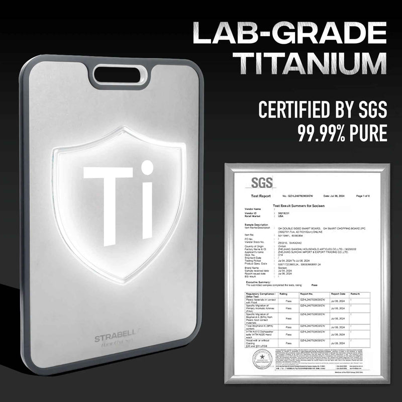 Strabella Titanium Cutting Board - Antibacterial and Scratch Resistant Holiday Gift Set - Strabella Home