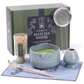 Matcha Whisk Set — Bamboo Chasen + Ceramic Chawan Gift Set