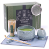 Matcha Whisk Set — Bamboo Chasen + Ceramic Chawan Gift Set