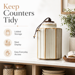Strabella Ru Kiln Ceramic Tea Caddy — handcrafted ceramic, view 6