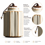 Strabella Ru Kiln Ceramic Tea Caddy — handcrafted ceramic, view 7