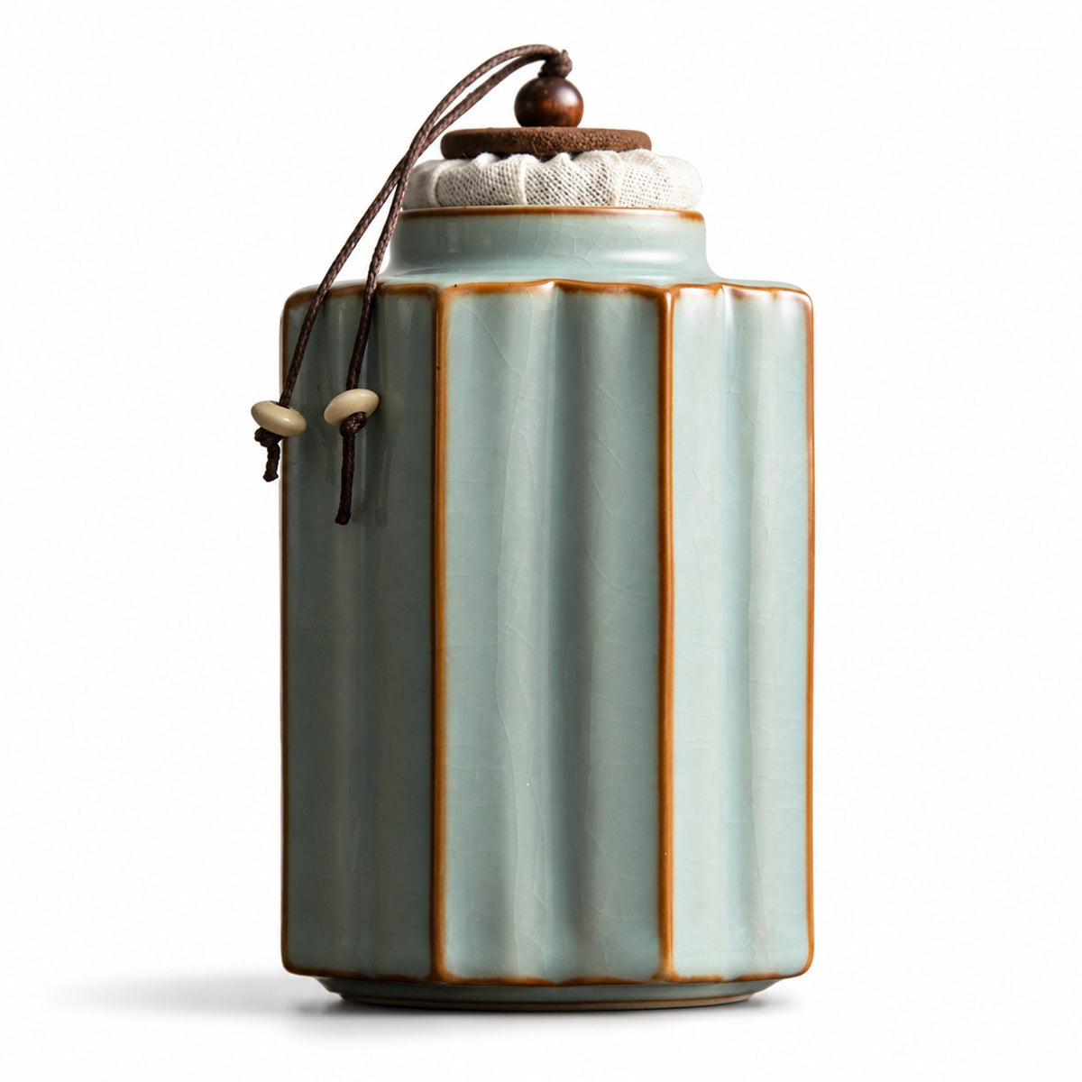 Ceramic Tea Caddy - Ru Kiln Airtight Storage | Strabella
