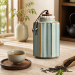 Strabella Ru Kiln Ceramic Tea Caddy — handcrafted ceramic, view 13