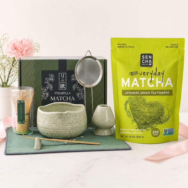 Strabella Mother's Day Bundle — Whisk Set, 30g Matcha & Handwritten Card (Limited 50)