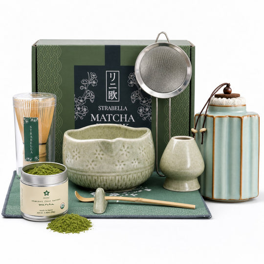Matcha King Ceremony Set — 9-Piece Ritual Kit | Strabella