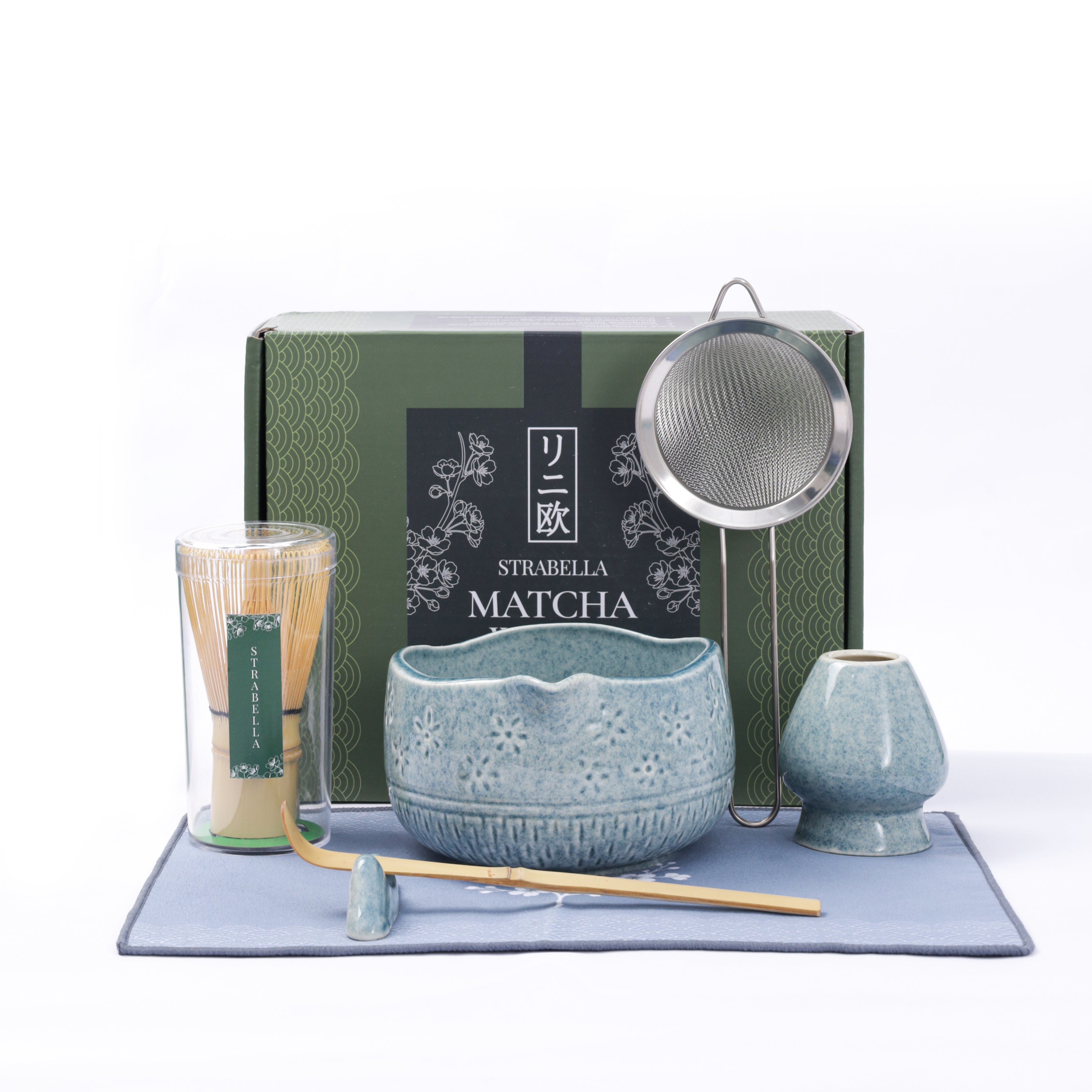 Whisk Set – Bamboo Whisk & Ceramic Bowl | Strabella - Strabella-Home