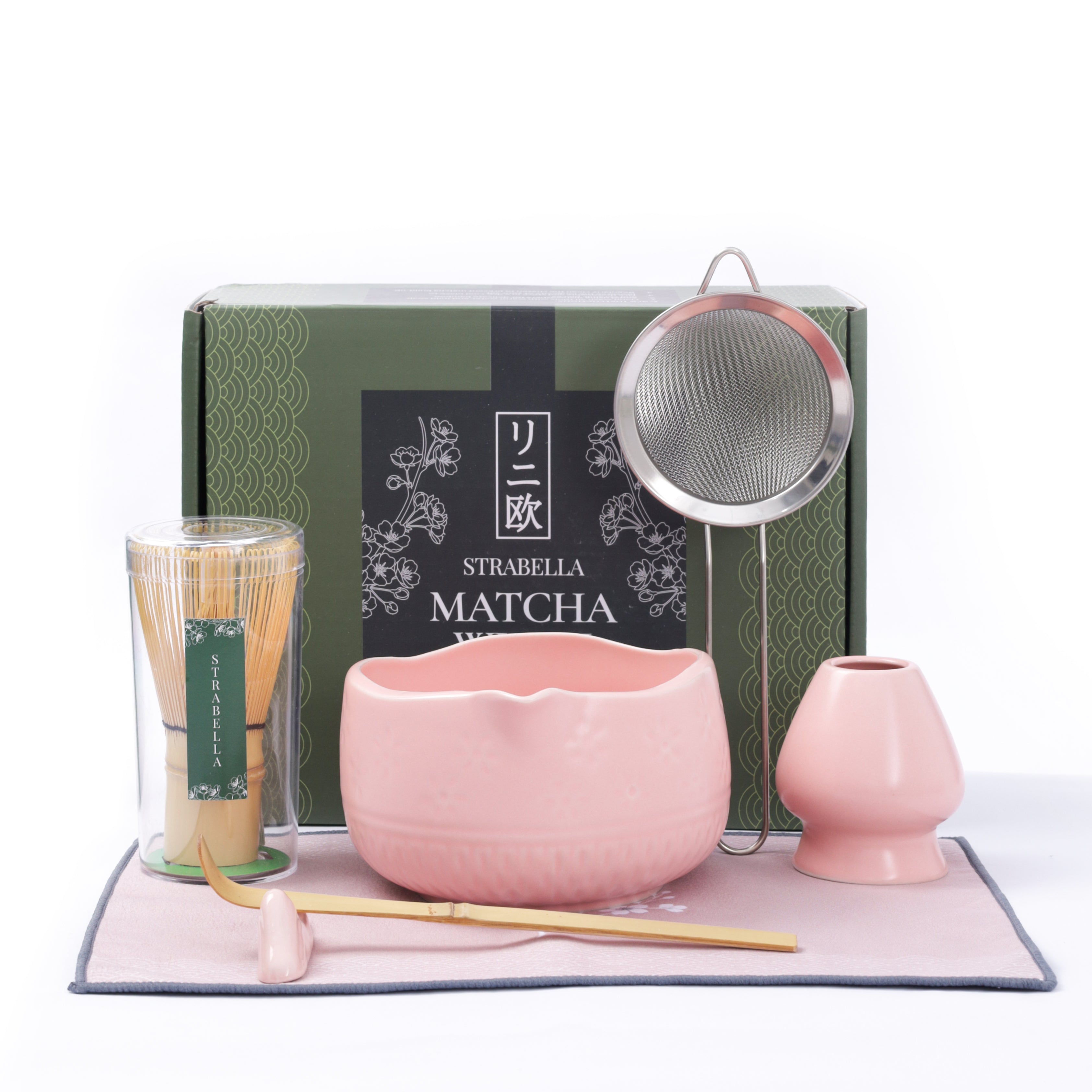Whisk Set – Bamboo Whisk & Ceramic Bowl | Strabella - Strabella-Home