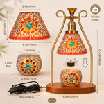 Handmade Mosaic Candle Warmer Lamp — Dimmable | Strabella