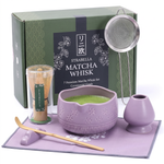 Matcha Whisk Set — Bamboo Chasen + Ceramic Chawan Gift Set