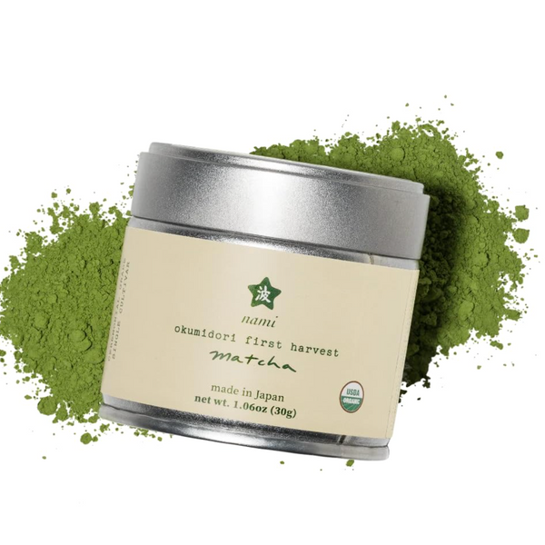 Nami Matcha Powder | Okumidori First Harvest – 30g | USDA Organic Green Tea Powder, Smooth & Vibrant, Antioxidant-Rich with L-Theanine for Calm Energy