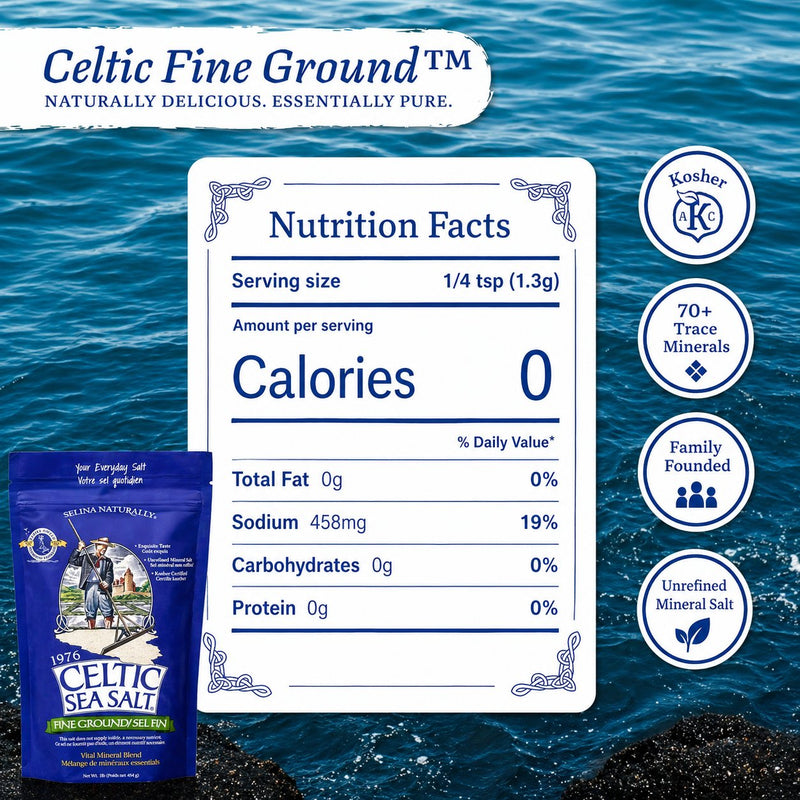Strabella kraft pouch with celtic sea salt — refill packaging