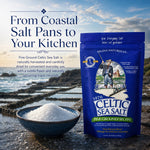 Brittany coast origin — hand-harvested celtic sea salt, mineral-rich