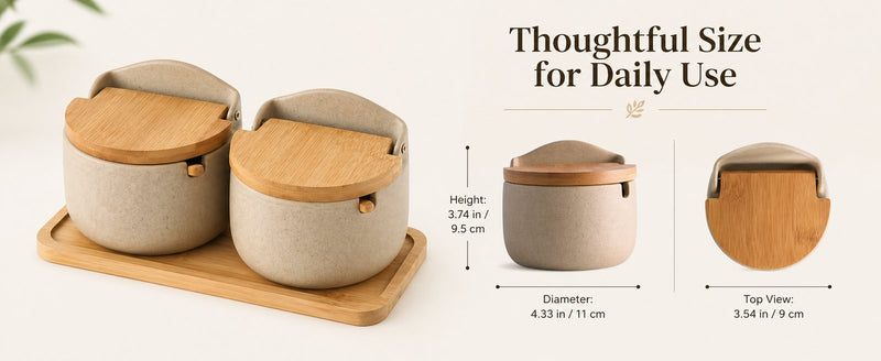 Care instructions — handwash, oil wood lid, expect minor variation