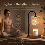 Warm glow for yoga and meditation — crystal candle warmer lamp