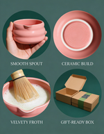 Strabella Matcha Set - Premium Bamboo Whisk & Ceramic Bowl Gift Set for Perfect Tea Ceremony - Strabella Home