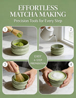 Strabella Matcha Set - Premium Bamboo Whisk & Ceramic Bowl Gift Set for Perfect Tea Ceremony - Strabella Home