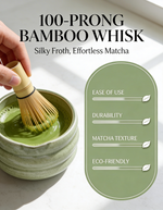 Strabella Matcha Set - Premium Bamboo Whisk & Ceramic Bowl Gift Set for Perfect Tea Ceremony - Strabella Home