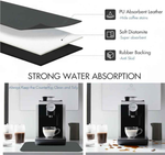Strabella Coffee Bar Mat - Super Absorbent Coffee Mat, Quick Dry, Non-Slip in Dark Gray - Strabella Home