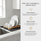 Dish Drying Mat – Absorbent, Non-Slip Kitchen Mat | Strabella