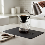 Strabella Coffee Bar Mat - Super Absorbent Coffee Mat, Quick Dry, Non-Slip in Dark Gray - Strabella Home