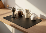 Strabella Coffee Bar Mat - Super Absorbent Coffee Mat, Quick Dry, Non-Slip in Dark Gray - Strabella Home