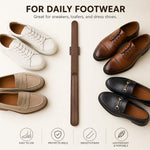 Pregnancy-friendly shoe horn — reach the heel without leaning over