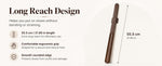 Magnetic wall mount detail — long handle shoehorn with no-drill mounting disc