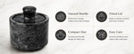 Multipurpose marble storage — salt, herbs, jewelry, watches
